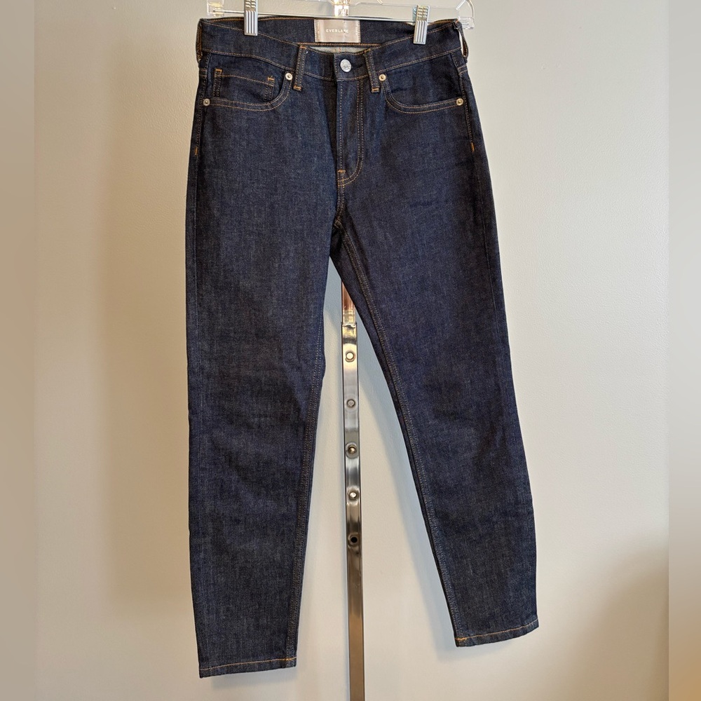 Everlane Women’s Blue Mid Rise Dark‎ Indigo Ankle Skinny Jeans Size 26 NWOT